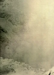 Outra vista da cratera de Erebus, 1908, 1909.