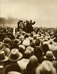 Manifestação antigovernamental, Hyde Park, Londres, 6 de fevereiro de 1933, 1935.i