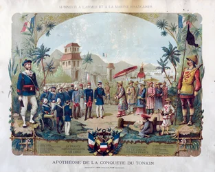 Apoteose da conquista de Tonkin, ca 1885.