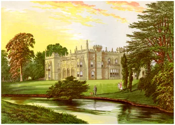 Arbury Hall, Warwickshire, casa da família Newdegate, c1880