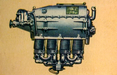 Argus As 8 motor de aeronave de potência de 100 cavalos, 1932.