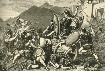 Aristomenes lutando para sair de Eira, 1890.