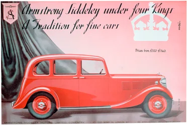 Anúncio de Armstrong Siddeley Motors, 1937