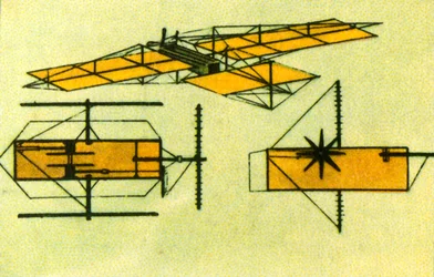 Máquina voadora de Arnold Böcklins, 1885, 1932.
