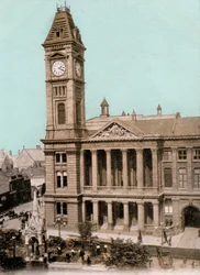 Galeria de arte, Birmingham, West Midlands, início do século XX