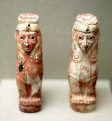 Figuras de esfinge de artefatos da Turquia, 1800 aC
