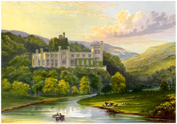 Castelo de Arundel, Sussex, casa do Duque de Norfolk, c1880