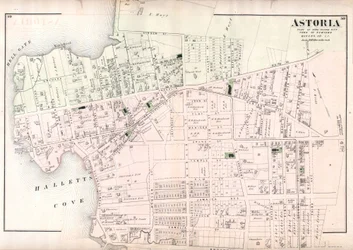 Astoria, parte da cidade de Long Island, cidade de Newtown, Queens, Co. LI