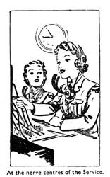 Nos centros nervosos do Serviço, 1940