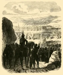 Átila na pira, após sua derrota por Aécio, 453 dC, 1890.