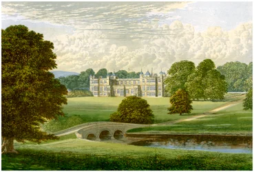 Audley End, Essex, casa de Lord Braybrooke, c1880