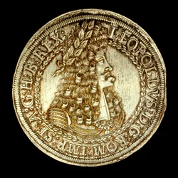 Moeda Austríaca com Busto de Leopold I