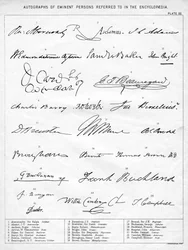 Autógrafos de Eminentes, século XIX