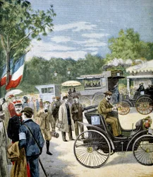 Teste de confiabilidade de automóveis entre Paris e Rouen, patrocinado pelo Le Petit Journal, 1894