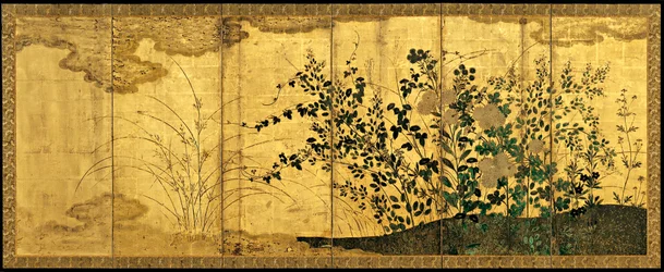 Paisagem do outono com gansos selvagens, c. 1650