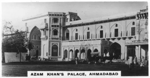 Palácio de Azam Khans, Ahmedabad, Índia, c1925