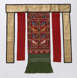 Avental traseiro para o Royal Ceremonial Robe, final do século XIX-início do século XX.