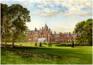 Bagshot Park, Surrey, casa do duque de Connaught, c1880.