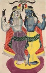 Balarama e Krishna, 1800.