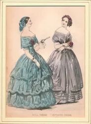 Vestido de Baile e Vestido de Noite, séc.