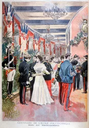 Baile comemorando um século da escola politécnica de Trocadero, Paris, 1894