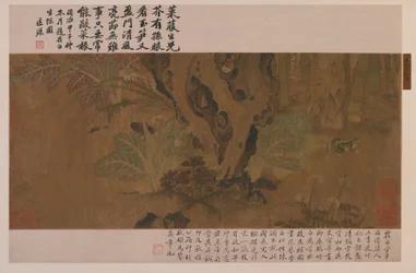 Bambu, sapo e insetos, dinastia Ming, 1368-1644.
