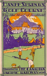 Campo de golfe Banff Springs, scorecard, c1925