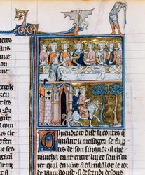 Banquetes e cavaleiros, c1280-1290
