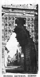 Baroda Gateway, Dabhoi, Gujarat, Índia, c1925