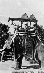 Elefante do estado de Baroda, Índia, século 20