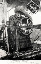 Baronesa Raymonde Delaroche, aviador francês, 1909