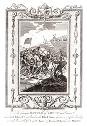 Batalha de Crecy na França, 1346