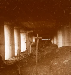Trincheira de baioneta, Verdun, norte da França, c1916-c1918.