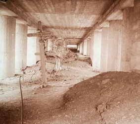 Trincheira de baioneta, Verdun, norte da França, c1916-c1918.