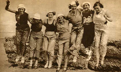 Pijama de praia, 1930, 1933.