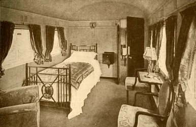 Quarto, Kings Saloon, Londres e North Eastern Railway, 1930.