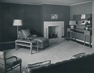 Quarto na casa do Sr. Anatole Litvak em Santa Mônica, Califórnia, 1942