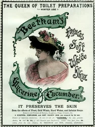 Creme de glicerina e pepino de Beethams, século XIX