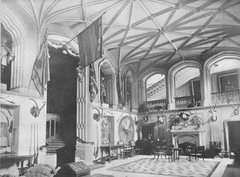 Castelo de Belvoir, Leicestershire - O Duque de Rutland, 1910