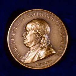 Benjamin Franklin, cientista americano, inventor e estadista, 1806