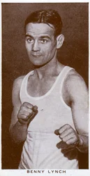 Benny Lynch, pugilista escocês, 1938
