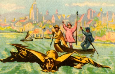 Berblingers tentam voar através do Danúbio, 1811, 1932.
