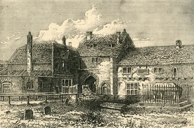 Abadia de Bermondsey, 1790, c1878.