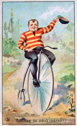 Corrida de bicicleta, c1900
