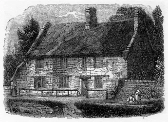 Local de nascimento do reverendo James Hervey, Hardingston, perto de Northampton, 1840