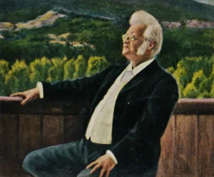Björnstjerne Björnson 1832-1910. - Pintura de Erik Werenskiold, 1934.