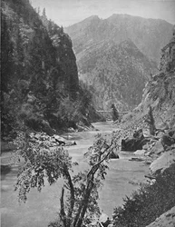 Black Canyon do Gunnison, Colorado, c. 1897.