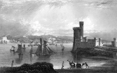 Castelo de Black Rock, perto de Cork, século c19