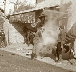 Ferreiro, ferrar, cavalo, Suippes, norte, frança, c1914-c1918