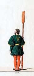Barqueiro, figurino para peça de Shakespeares, Henrique VIII, século XIX